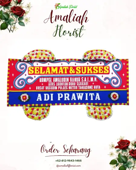Papan Bunga Ucapan Selamat Camplong